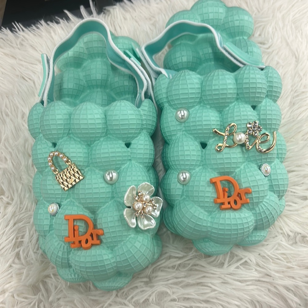 Tiffany blue bubble slides